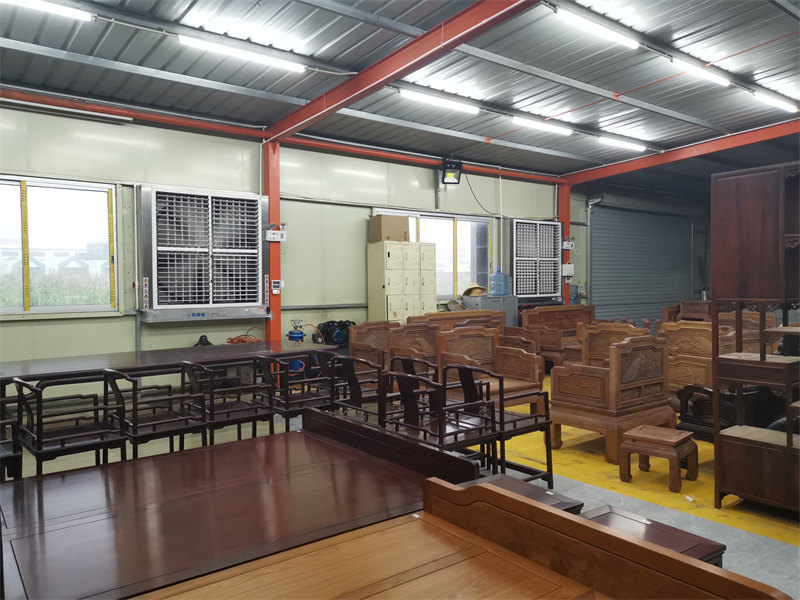 Guangzhou Mahogany Furniture Factory Environmental Space Ventilation cooling case