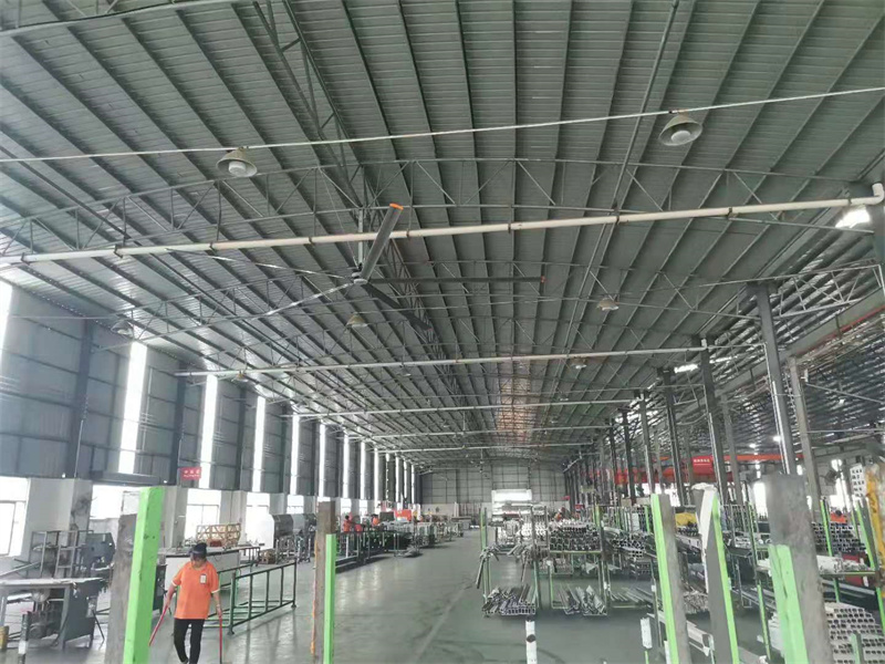 Zhongshan building materials factory plant environmental space ventilation cooling case